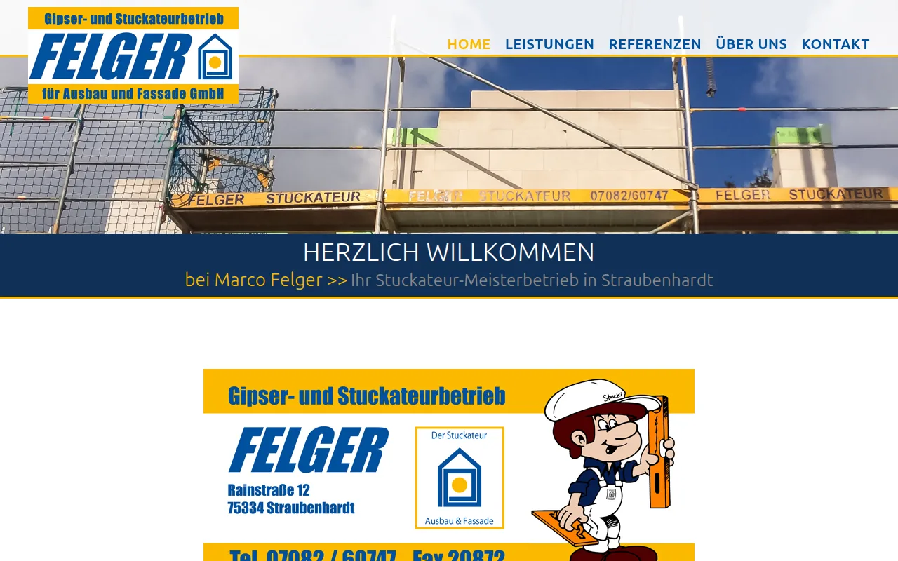 Screenshot felger-stuckateur.de