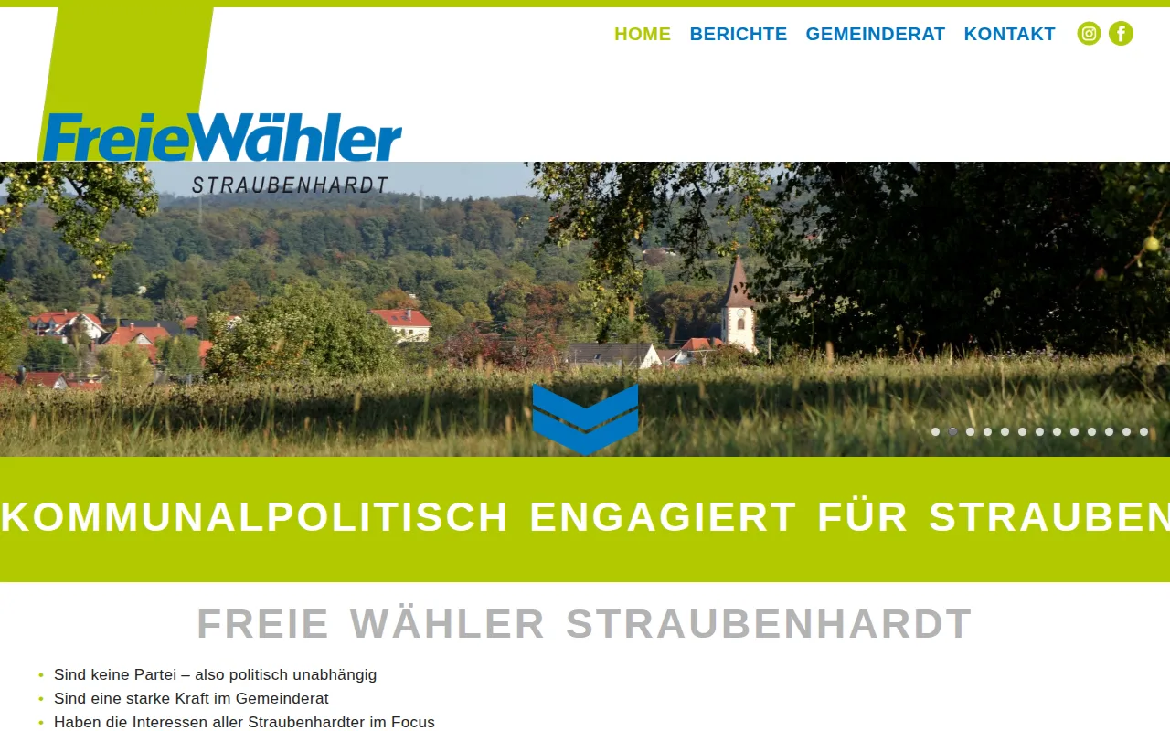 Screenshot freiewaehler-straubenhardt.de
