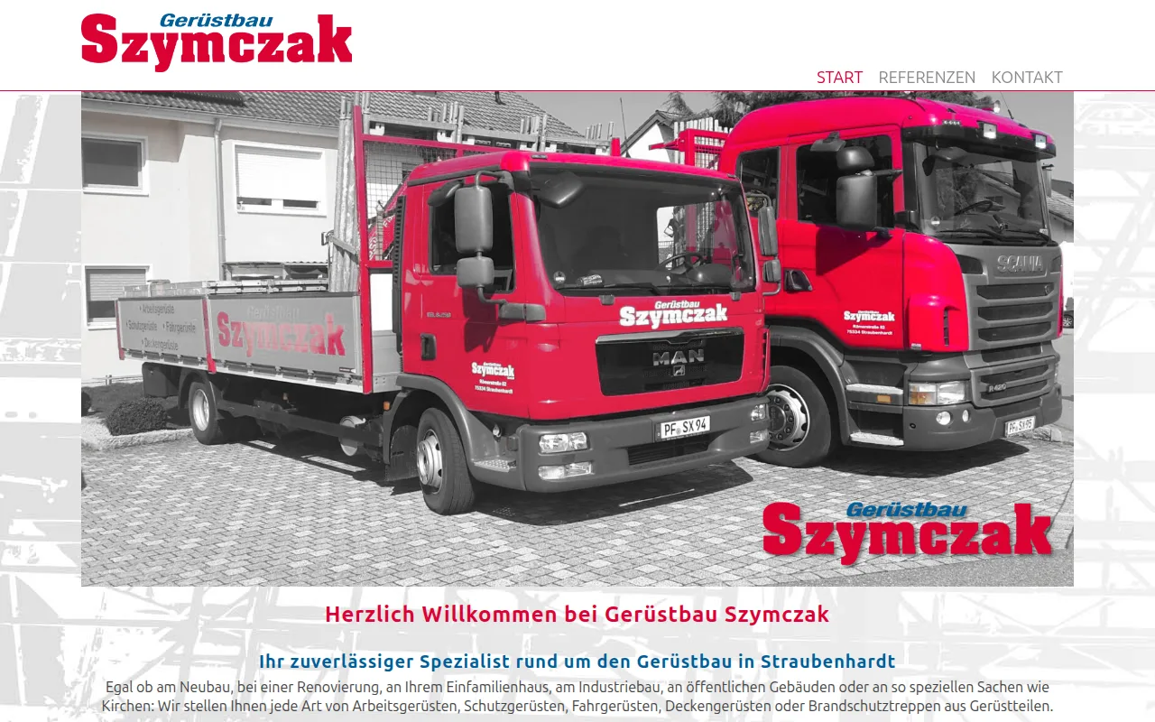 Screenshot geruestbau-szymczak.de
