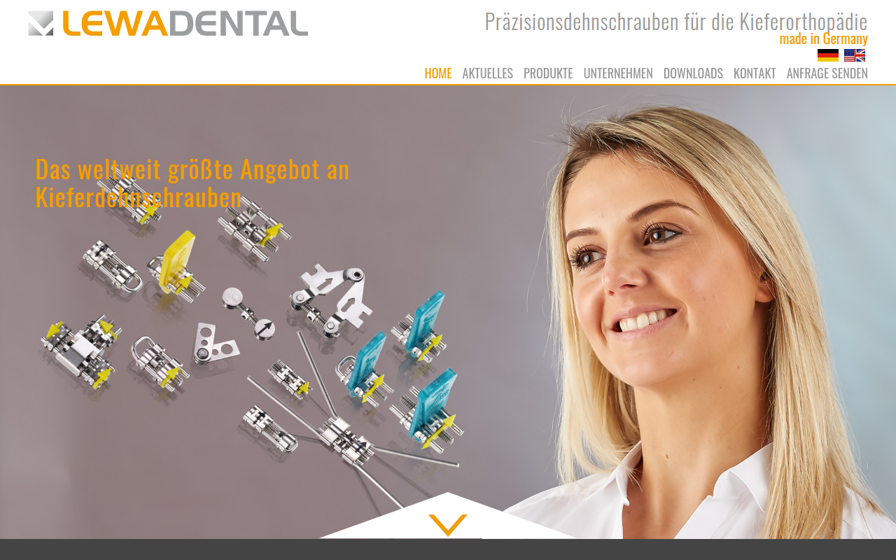 Screenshot lewa-dental.de