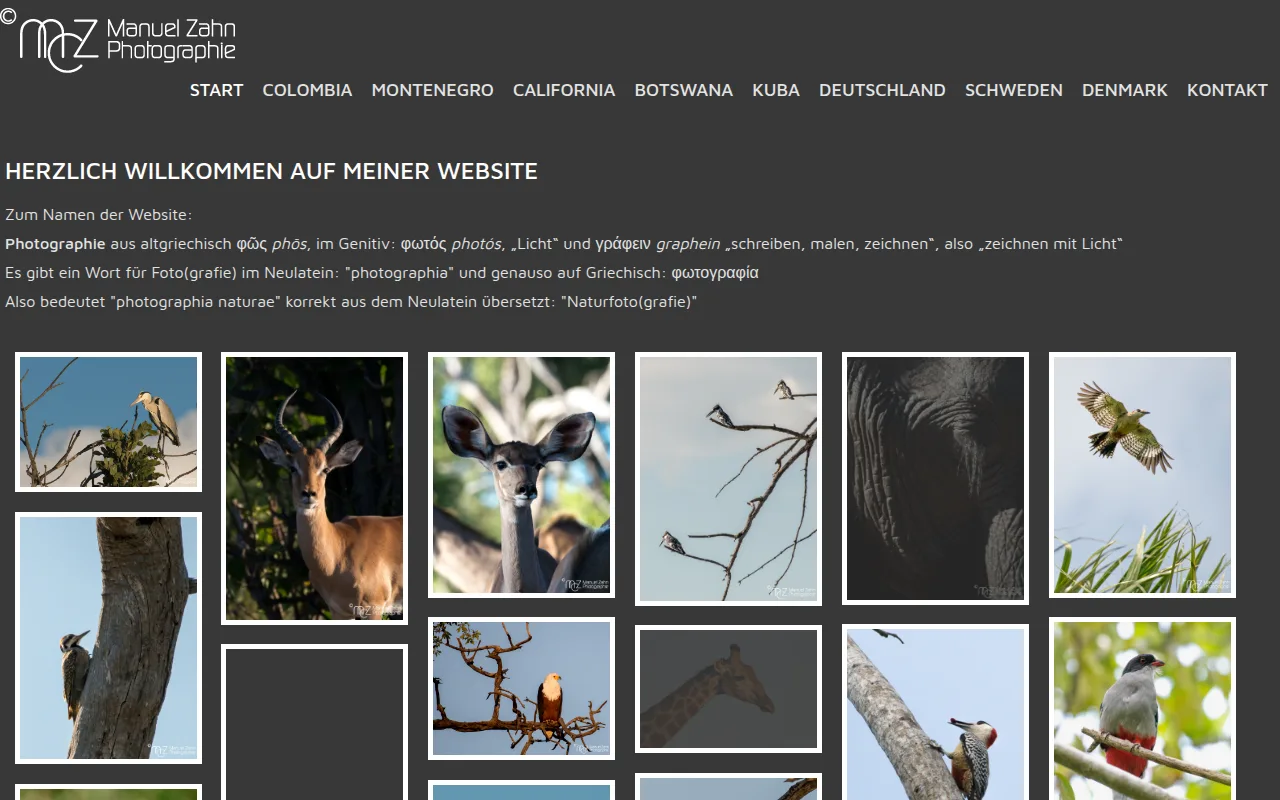 Screenshot photographia-naturae.de