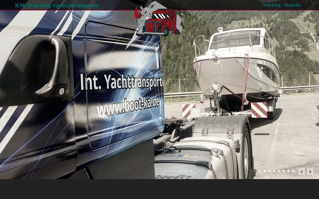 Screenshot rm-trucking.de