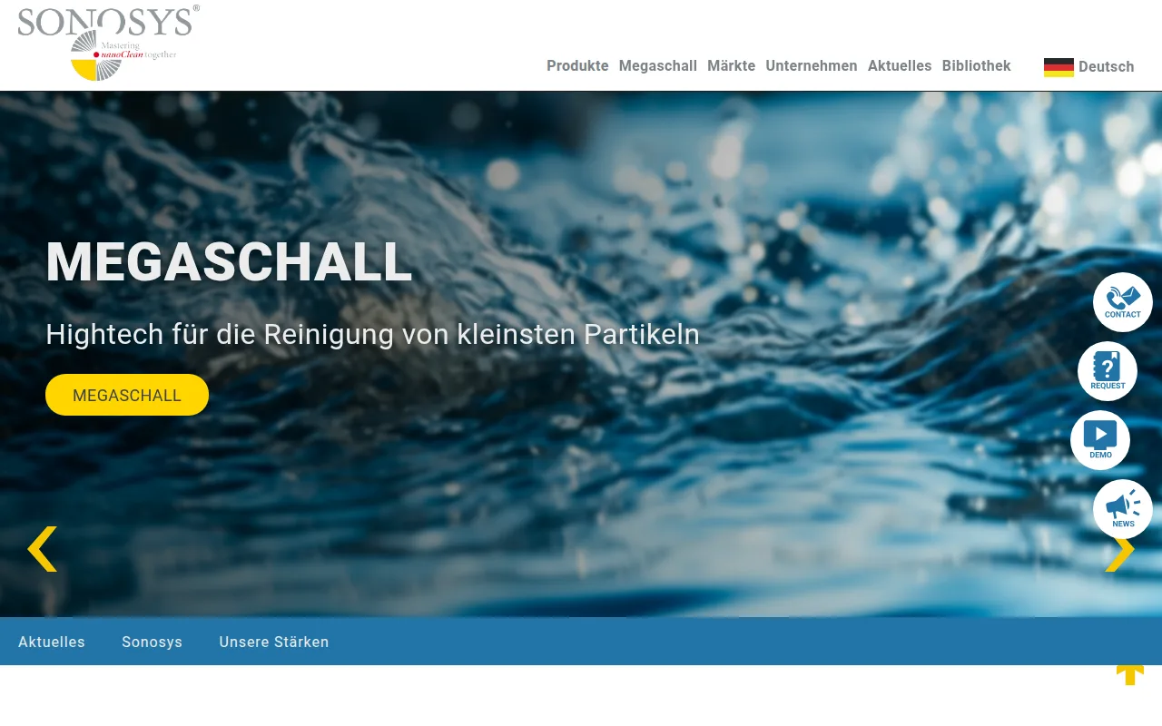 Screenshot sonosys.de