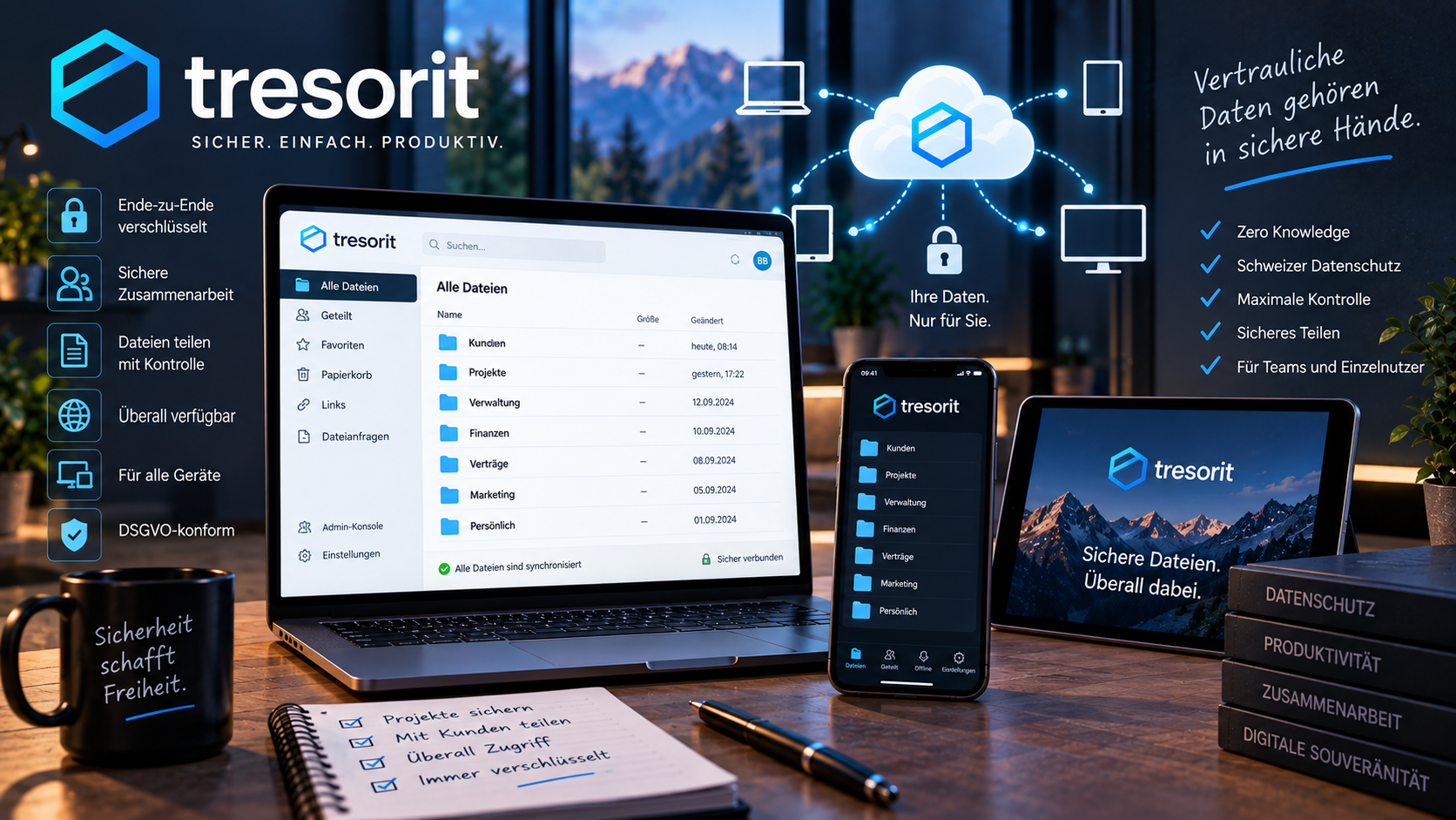 Tresorit – verschlüsselte Cloud für alle Geräte